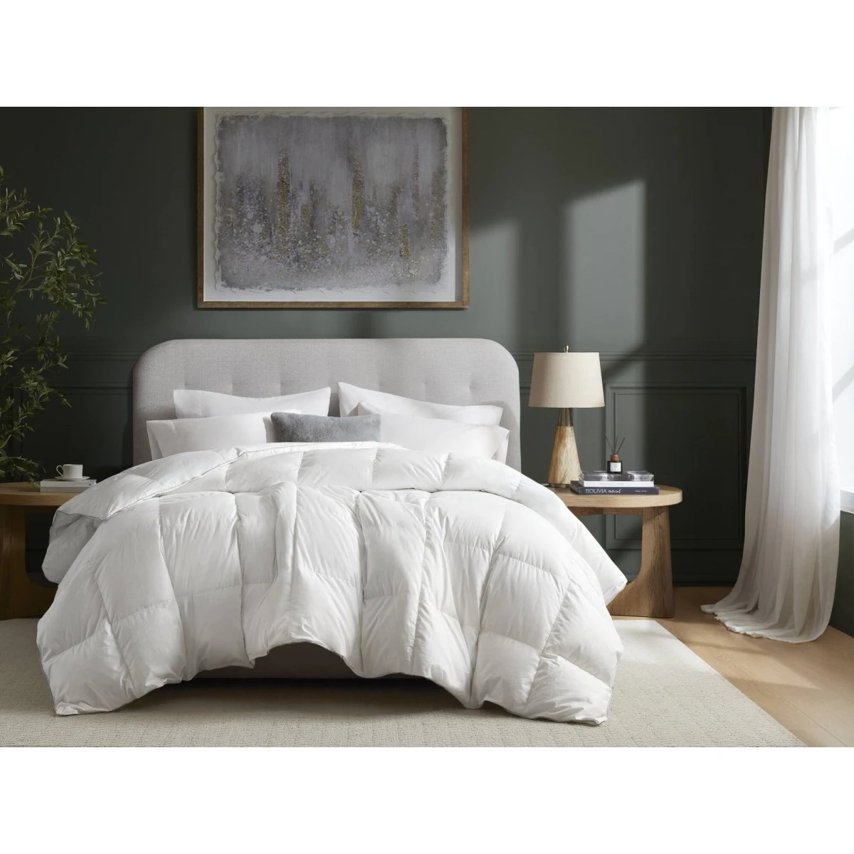 1 PC King/Cal King 100% Cotton Shell Comforter