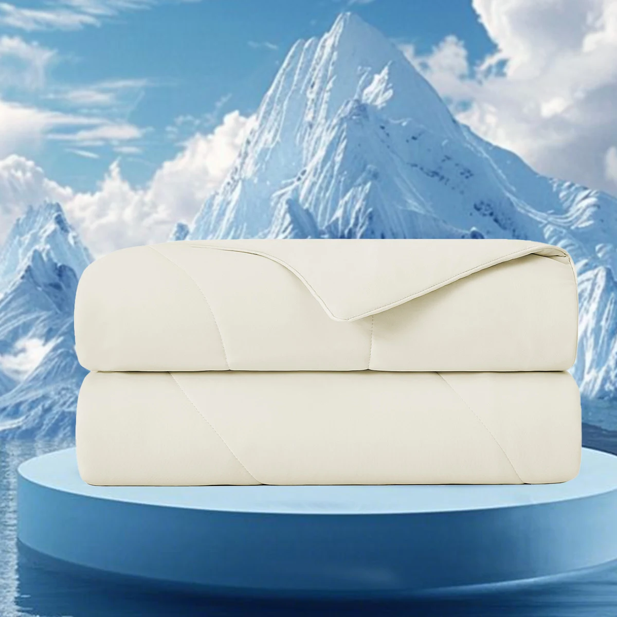 1-Piece 60x90" Cooling DA Comforter,Ivory