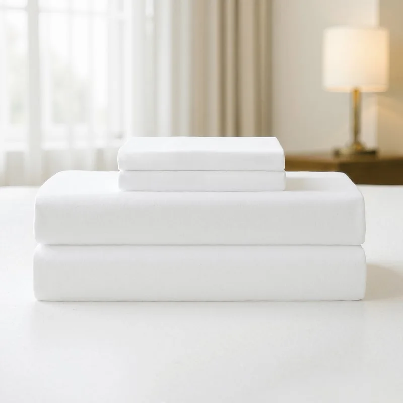 4-Piece Queen Essential Microfiber Sheet Set, White