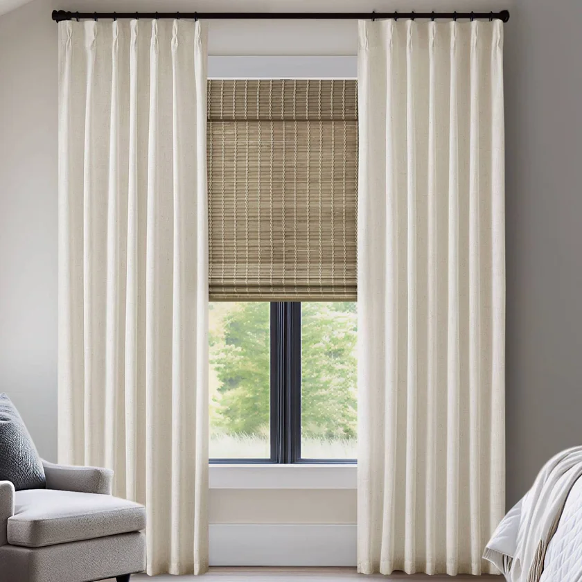 2 PCS 40x96" Window Panel, Ivory