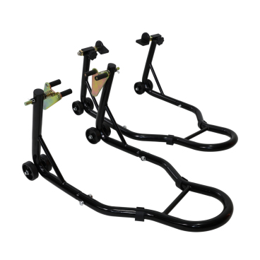 Motorcycle Stand 1000LB Sport Bike Front and Rear Wheel Lift Swingarm Paddock Stands Black U