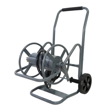 Portable 2-Wheeled Split Garden Hose Reel Cart, 2-in-1 Heavy Duty Water Hose Holder, Rust-Proof Detachable Hose Reel for Yard Outdoor Use